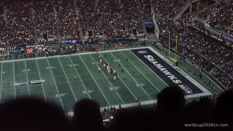 a football stadium filled with lots of people