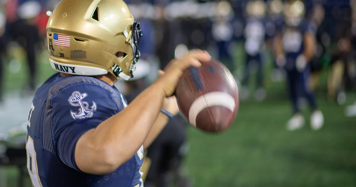 Professional football news header image, blurred football stadium background with bright s